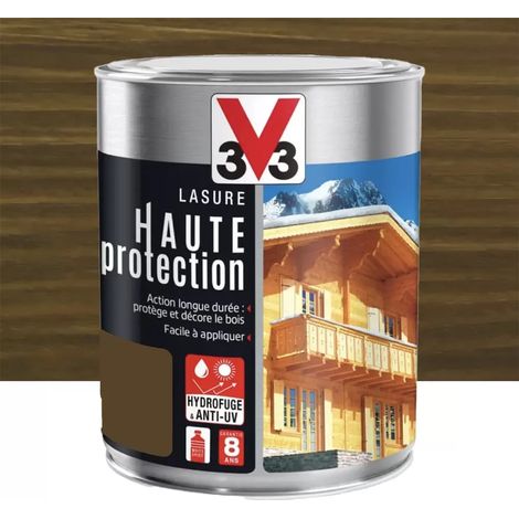 Lasure Haute Protection Glycéro 8ans V33 Chêne moyen 1 L (1/3)