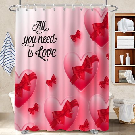 Rideau de bain 180x180 À œillets renforcés rideau imperméable pour créer une ambiance spa (1/5)