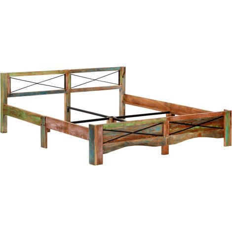 Maison Exclusive - Massivholzbett Altholz 180x200 cm (1/5)