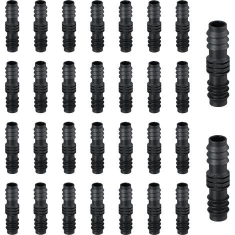 30 Pièces 16mm Raccords de Tuyau Arrosage, Connecteurs Cannelés en Plastique, D'Irrigation Goutte à Goutte, Tuyaux d'Arrosage, Direct pour Système - (1/5)