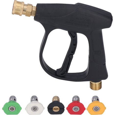 Pistolet de nettoyage de voiture, pulvérisateur de mousse automobile multifonctionnel à haute pression avec 5 buses