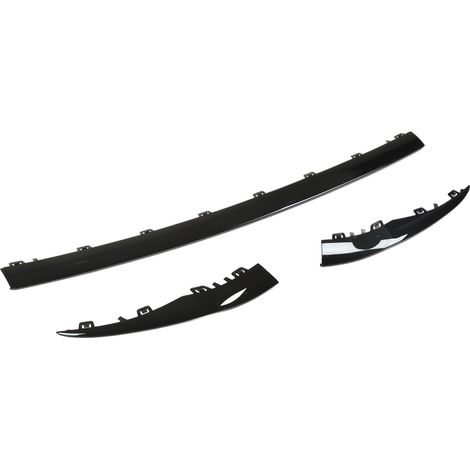 3 pièces de garniture inférieure de pare-chocs avant noir brillant de remplacement pour Mercedes-Benz Classe C W205 AMG Line restylée 2019-2021 (1/5)