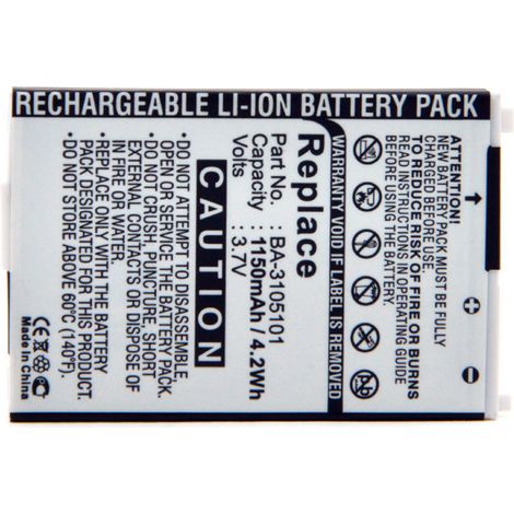 NX - Batterie téléphone, smartphone, GSM BA-3105101 3.7V 1150mAh - BA-3105101 (1/4)
