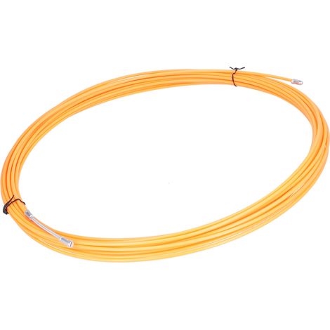 Passe-câble Tire-fil Flexible 25m/82ft Orange pour Attique Vide Sanitaire Sol (1/5)