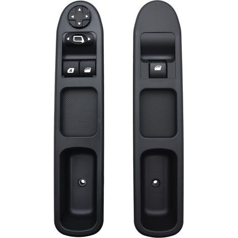 Commande lève-vitre Peugeot 207 et Citroën C3 – Interrupteur électrique 6 broches – Compatible conducteur et passager – Référence 6554.QC (1/5)