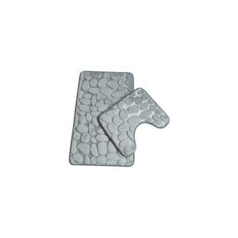 Set di 2 tappetini da bagno morbidi, assorbenti e antiscivolo per vasca e lavandino. - Crezuo