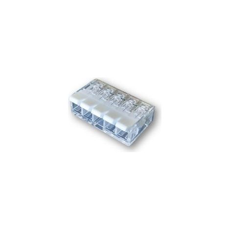 Raytech RAYBLOCKB5 kompakte Anschlussklemme mit 5 Hebeln, Schnellanschlusskabel 0,5–4 mm² – 18 Stück