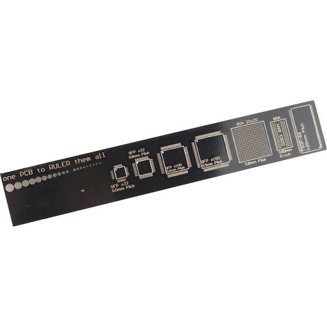 15 cm 15,2 cm multifonctionnel PCB Règle EDA Electronic Référence unités Outil de mesure Compatible avec Electronic Engineers/Geeks/Makers (1/4)