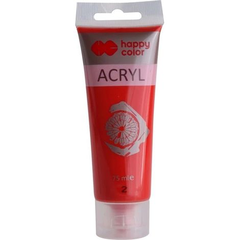 GDD Red Acrylic Paint 75ml - per dipingere su legno e tessuti