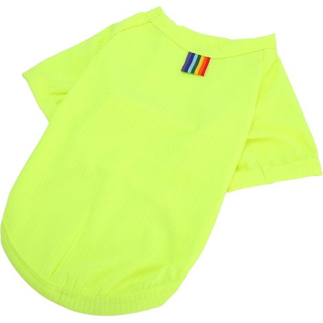 T-shirt respirant à manches courtes pour chien, extensible et confortable, pour petits chiens, vert, taille XL, idéal pour le printemps et l'été. (1/5)
