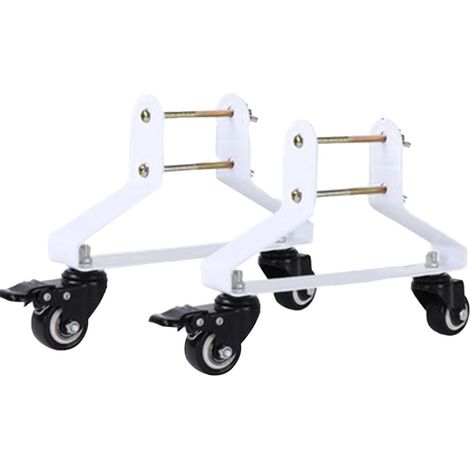 Lot de 2 pieds pour chauffages infrarouges, pieds de chauffage infrarouge, support de radiateur électrique avec roues