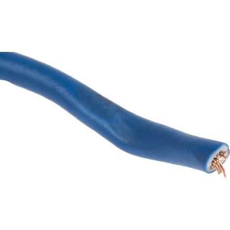 Fil de câblage électrique RS PRO, 27 1,5 mm², 750 V, PVC Bleu, 100m ( Prix pour Bobine de 100 Mètres ) (1/2)