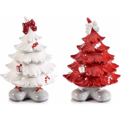 Barattoli da Cucina per Alimenti a Forma di Alberi di Natale in Ceramica (1/3)