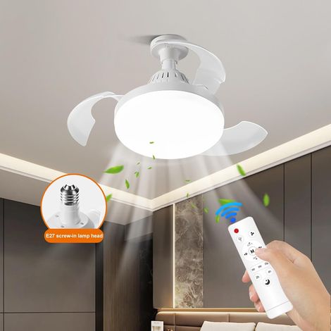 60W Ventilateur de plafond moderne avec éclairage LED,silencieux et télécommandé,flux d'air à faible niveau sonore et vitesses réglables,idéal pour la chambre,l'appartement,la cuisine,le salon et la d (1/5)