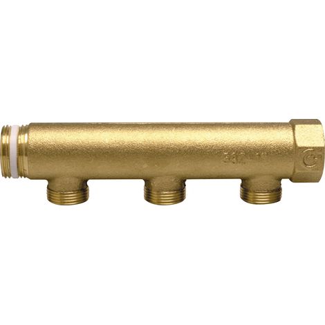 Collecteur simple, modulaire 1" 3 sorties, entraxe 60 Caleffi 592632 1" - 3