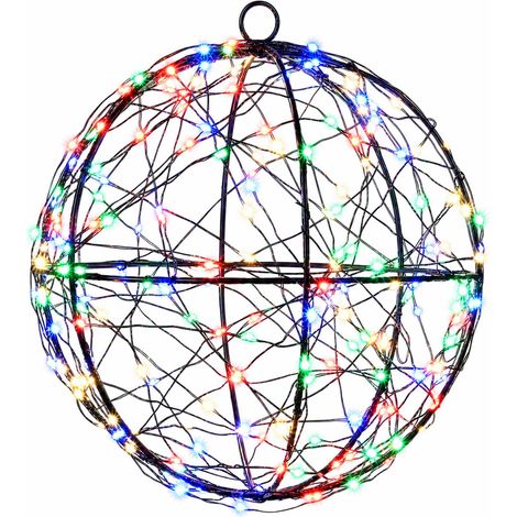 Christmas Finial Light 200 LEDs Multicolour Diameter 20 x 22 cm vidaXL (1/5)