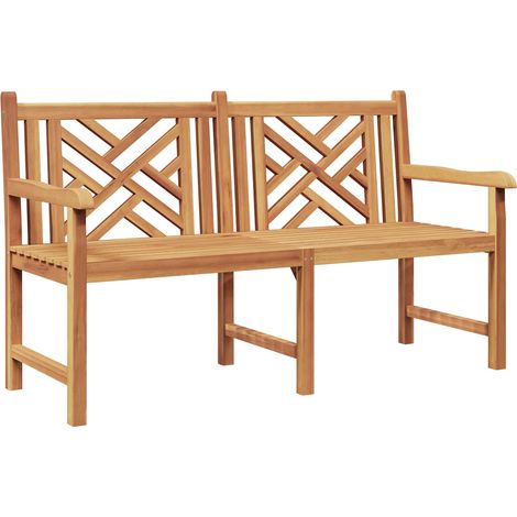 Gartenbank 150 x 60 x 90 cm Massivholz Teak