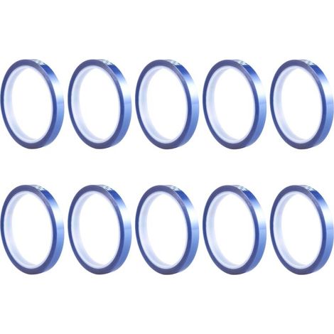 10 Rouleaux de Bandes Thermiques Vierges Sublimation Thermique Sans RéSidu Jusqu'à 260 DegréS Celsius pour Presse à