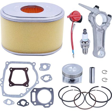Adefol Bielle moteur Joint de piston 68mm pour Honda GX160 5.5HP 13200-ZE1-010 Tondeuse à gazon Interrupteur marche/arrêt Assemblage Pièces de rechange (1/5)