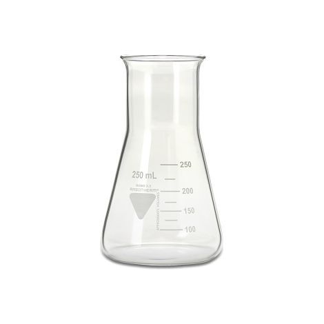 Flacon de laboratoire RS PRO, Verre borosilicate, 250ml ( Prix pour Paquet de 10 )