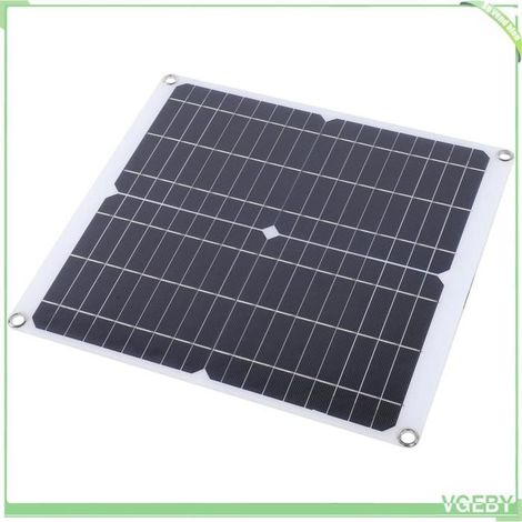 Panneau solaire - FAFEICY - 20W 18V - Silicium monocristallin - Double USB 5V - Régulateur intégré (1/5)