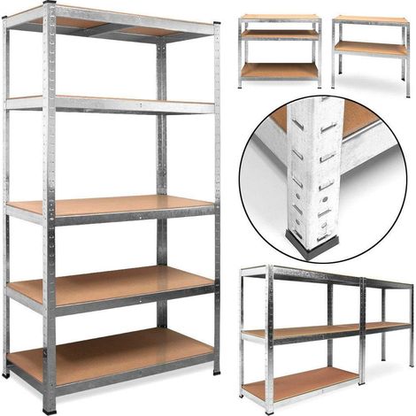 150cm x 70cm x 30cm FURNITURE STORAGE RACK/SHELVING BOOK SHELF KITCHEN/OFFICE DISPLAY UNIT (1/3)