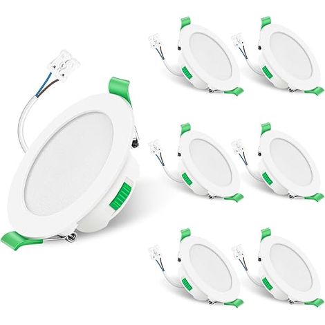 3CCT Spot LED Encastrable, 7W Dimmable IP65, Rond Blanc (1/5)