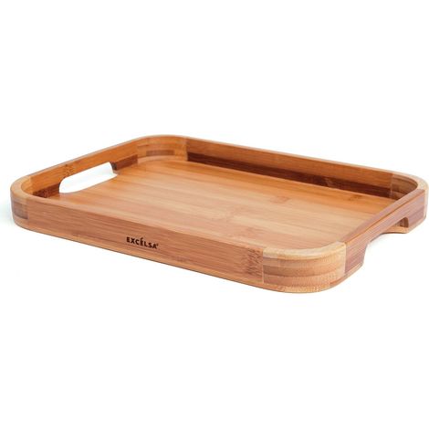 Excelsa Eco Living Vassoio da Portata in bambù, Bamboo, Naturale, Dimensioni: 30 x 23 cm (1/3)