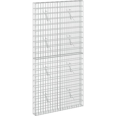 Gabione mit 5 mm Draht und 5x10 cm Maschen 100x10x200 cm vidaXL (1/5)