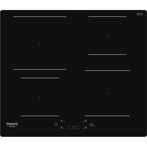 Table de cuisson induction 4 foyers – Largeur 60 cm – Puissance 7200 W – Revêtement en verre noir – Minuteur et verrouillage des commandes - HQ5660SNE