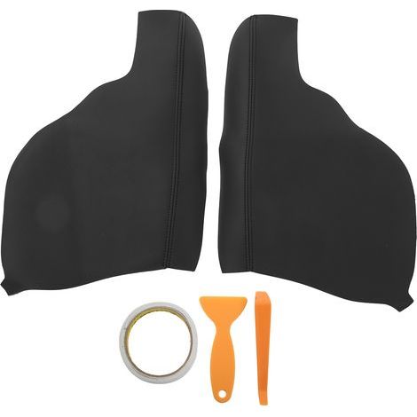 1 paire de couverture d'accoudoir de panneau de porte avant, accessoires d'intérieur de voiture de remplacement pour Odyssey 2011 – 2017 noir (1/5)