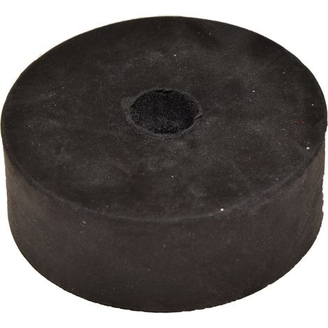 Gummiunterlage Hartgummi Auflage mit Befestigungsloch rund Ø 90 mm (1/5)