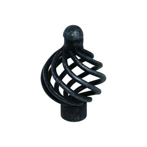 Bouton Meuble Acier Vieilli - B BEAUTY - Diamètre 34mm
