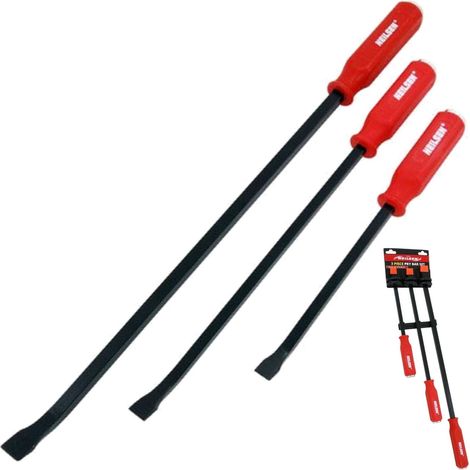Neilsen 3pc Pry Crow Lever Bar Set Wrecking Puller Tool 300 425 600mm bars