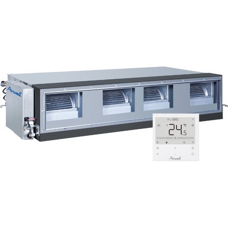 Airwell – Climatiseur réversible gainable haute pression 28 kW – Débit d'air 4500 m³/h – Monophasé 220-230V – SKU 7VF030017 (1/2)
