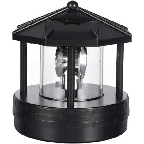 Phare LED rotatif, lampe solaire de jardin, cour, pelouse, étanche, décoration rétro, cadeau exquis pour jardin, terrasse, cour, pelouse, décoration d'intérieur (1/4)