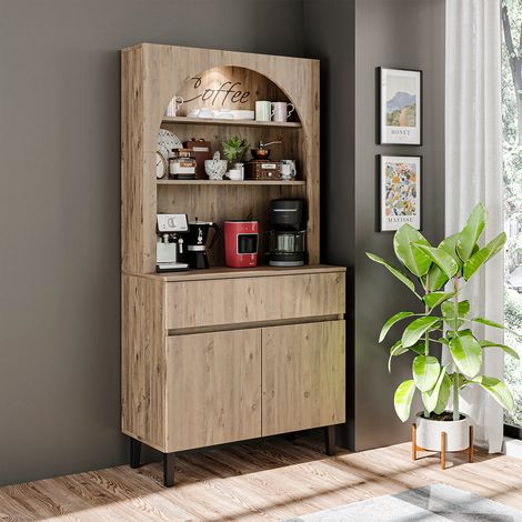 Roomart VENEDIK Küchenschrank 90 cm breit, Eiche