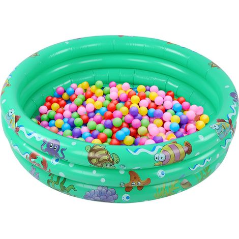 Piscine gonflable douce pour enfants, motif dessin animé, pour garçon et bébé, épaisse et rafraîchissante pour l'été. (1/5)