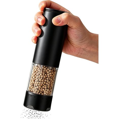 Elektrische Pfeffermühle mit USB-Ladegerät für die Küche Einstellbarer Mahlgrad für Kaffee, Gewürze, Nüsse, Getreide, zum Kochen und Würzen (1/5)