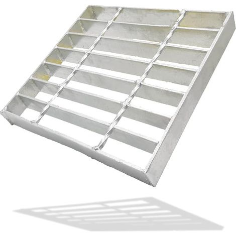 Grille Drainage Acier Galvanisé pour Caniveau Allée 226 x 226 mm (1/5)