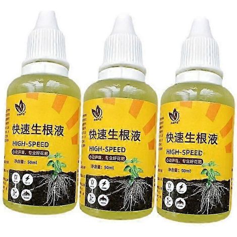 Solution d'enracinement pour plantes (3 x 50 ml), stimulateur d'enracinement pour boutures, agent d'enracinement rapide (1/5)