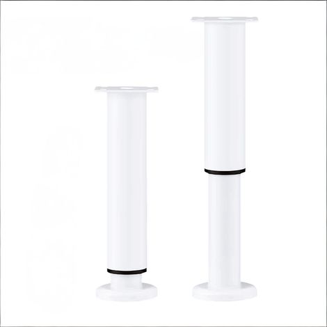 2 gambe regolabili per mobili, gambe per letto, gambe per mobili, gambe regolabili per mobili, gambe per mobili da bagno, gambe per tavolino da caffè, altezza regolabile, capacità di carico 600 kg (bi
