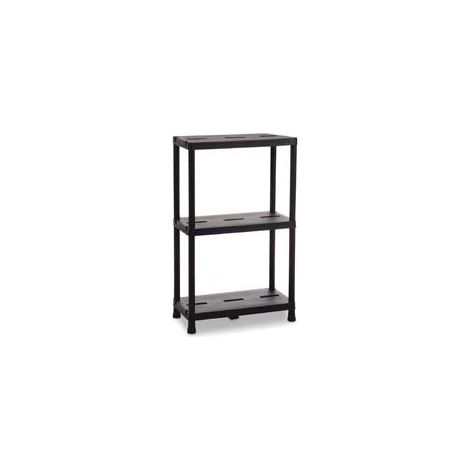 Etagère en résine modulaire 3 étages – Dimensions L60xP30xH95 cm – Charge maximale 80 kg – Pour maison, garage, bureau – Brixo