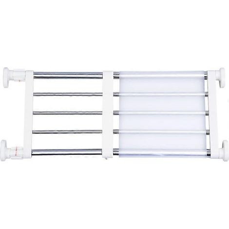 Étagère extensible pour placard, penderie, étagère de rangement réglable, séparateur de dressing, barre de suspension pour vêtements, organisateur de cuisine et salle de bain à monter soi-même (1/5)