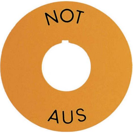 Plaquette de repérage RAFI 5.76.204.101/0400 (Ø) 60 mm NOT-AUS 1 pc(s) D78403 (1/2)