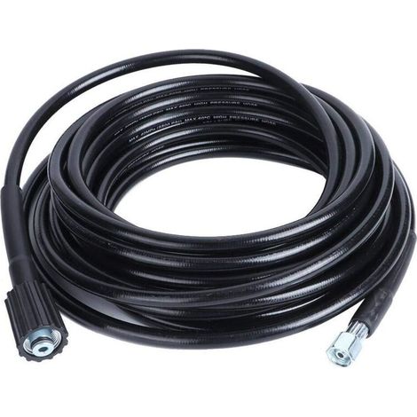 Tuyau Haute Pression 10m, M22 Filetage - Flexible Nettoyeur Haute Pression Avec Connecteur Quick Connect de Type clic pour nettoyeurs Haute Pression Krcher K2 K3 (1/5)