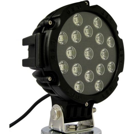 Bc-Elec – Phare avant longue portée LED 51W – F20028 – 3300 lumens, 9-32V, IP67, lentille flood, fixation métal pour 4x4 et SUV