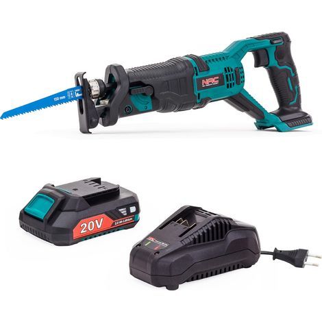 NAC NEW AMERICAN CONCEPT Scie à guichet alimentée par batterie - Scie à guichet alimentée par batterie pour le bois, les métaux et les matériaux de Construction - avec système Quick-Lock de 1/2 Inch -