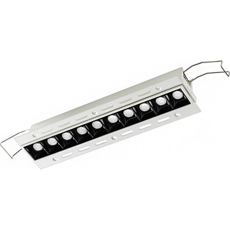 Faretto incasso nero alluminio gea led gfa1131c led 3000k 1600lm moderno led integrato