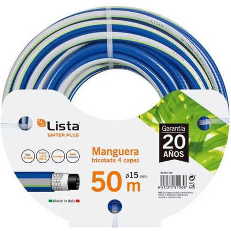 Manguera Tricotada Plus 15mm x 50 m LISTA